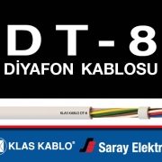 Klas Kablo DT-8 Diyafon Kablosu