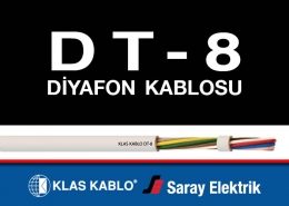 Klas Kablo DT-8 Diyafon Kablosu