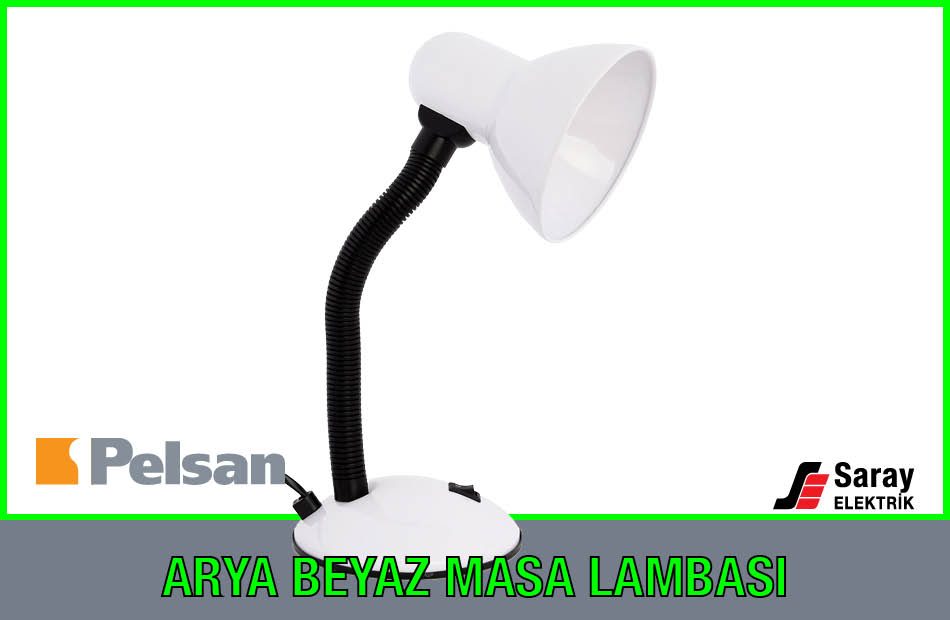 Pelsan Lambamia Arya Beyaz Masa Lambası