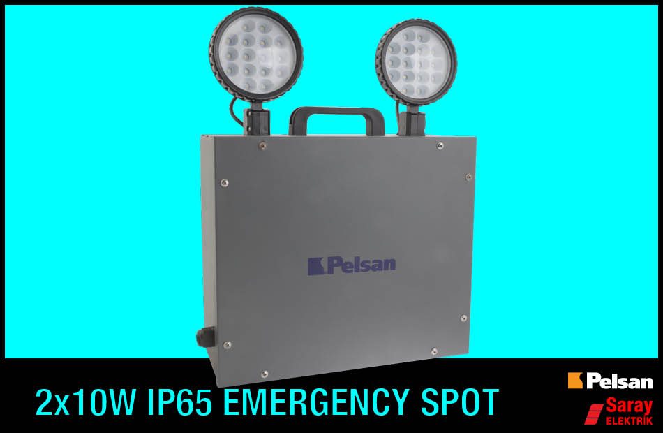 Pelsan 2X10W IP65 Emergency Spot