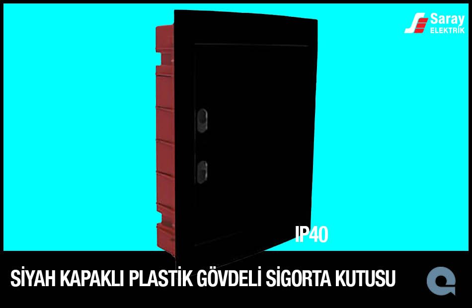 Çetinkaya Pano Siyah Kapaklı Plastik Gövdeli Sigorta Kutusu