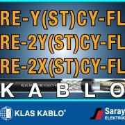 Klas Kablo RE-Y(St)CY-fl / RE-2Y(St)CY-fl / RE-2X(St)CY-fl Enstrümantasyon Kablosu