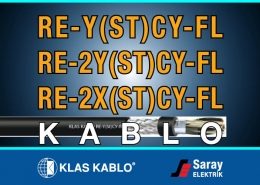 Klas Kablo RE-Y(St)CY-fl / RE-2Y(St)CY-fl / RE-2X(St)CY-fl Enstrümantasyon Kablosu