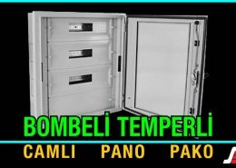 Bombeli Temperli Camlı Tesisat Panosu