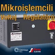 Çetinkaya Pano Bakır Sargılı Monofaze Mikroişlemcili Voltaj Regülatörü