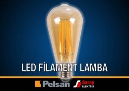 Pelsan Led Filament Lamba Ø64