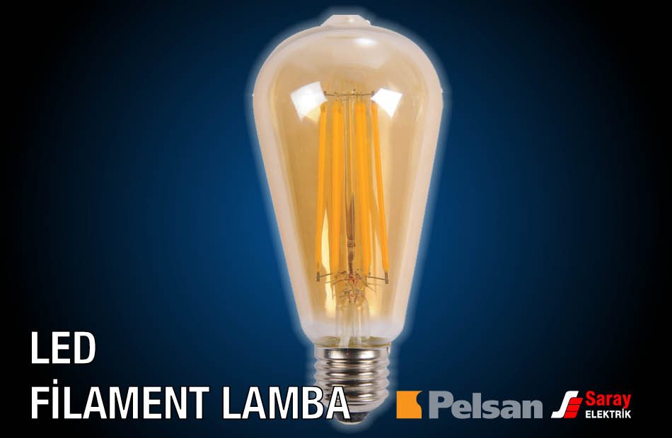 Pelsan Aydınlatma Led Filament Lamba Ø64