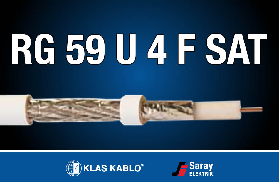 Klas Kablo RG 59 U 4 F SAT