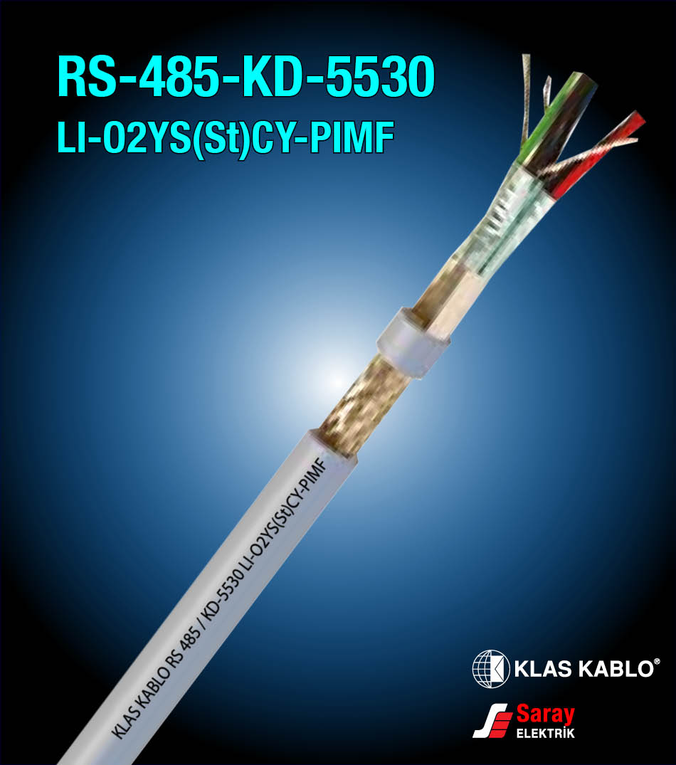 Klas Kablo RS 485 KD 5530 LI O2YSStCY PIMF
