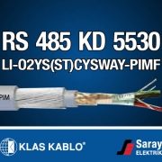 Klas Kablo RS 485 KD 5530 LI O2YS(St)CYSWAY PIMF