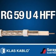 RG 59 U 4 HFF Koaksiyel Kablo