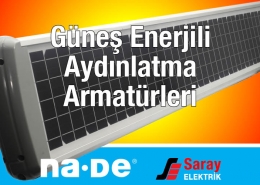 Nade Elektronik Güneş Enerjili Aydınlatma Armatürleri