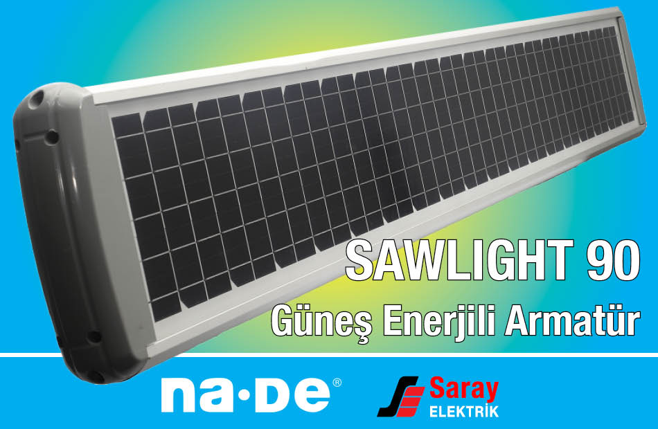 SawLight 90 Solar Enerjili Lamba